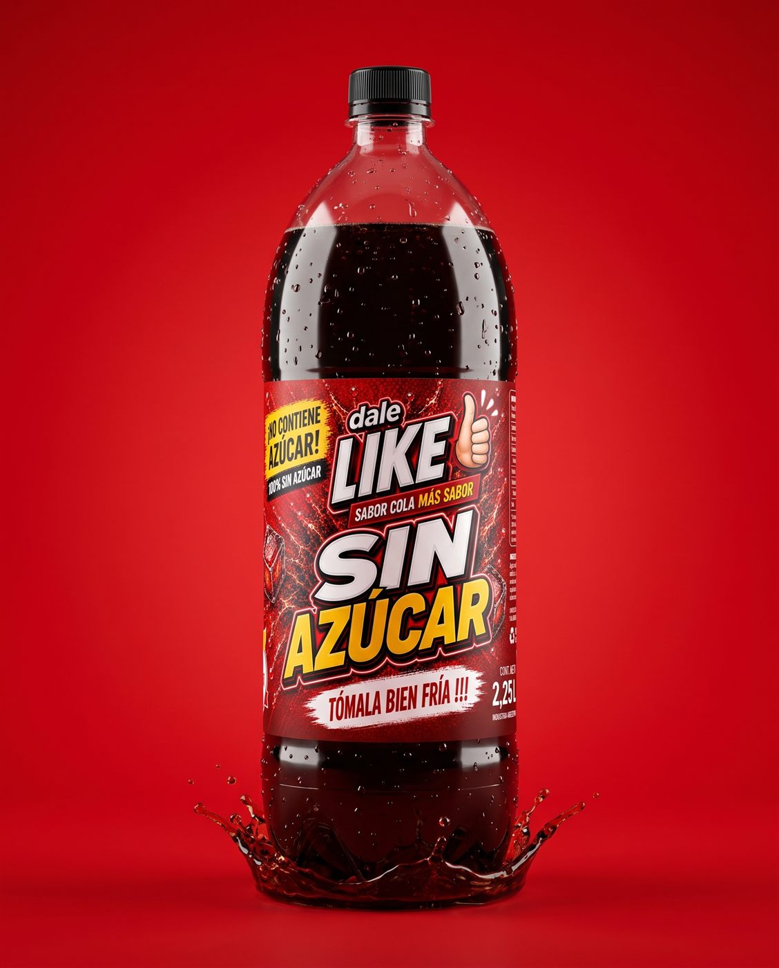 Botella Dale Like Cola sin azúcar 2,25 L